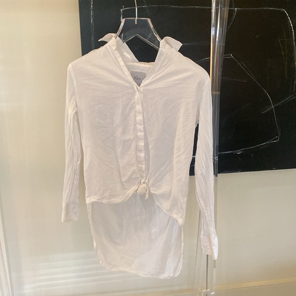 Rails XS White Button Down in White - Picture 2 of 2